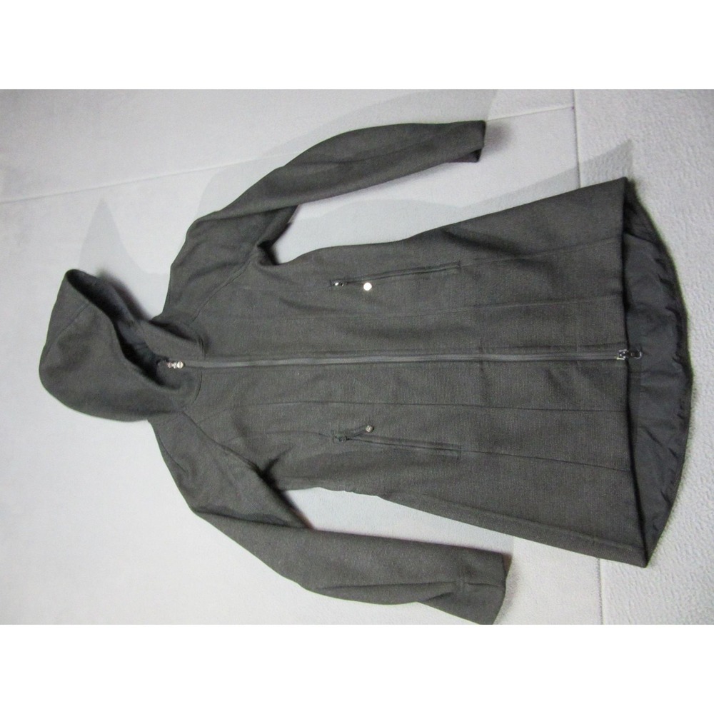 Lululemon Jacket Womens 4 Gray Highlow City Softshell Trench Coat Hooded